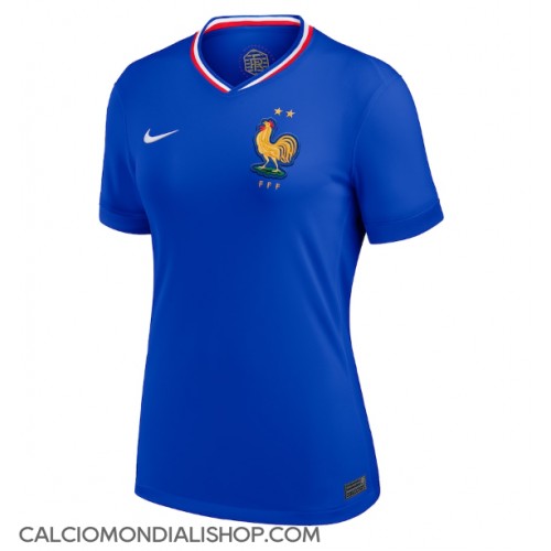 Maglie da calcio Francia Prima Maglia Femminile Europei 2024 Manica Corta